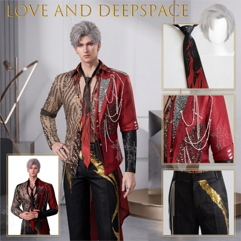 Womens Blazer - ชุดแสดงบนเวทีแบบอิมโพรไวซ์ของซิลัส เลิฟ และดีพสเปซ ชินเช ชุดคอสเพลย์ตัวละครอนิเมะ เกม