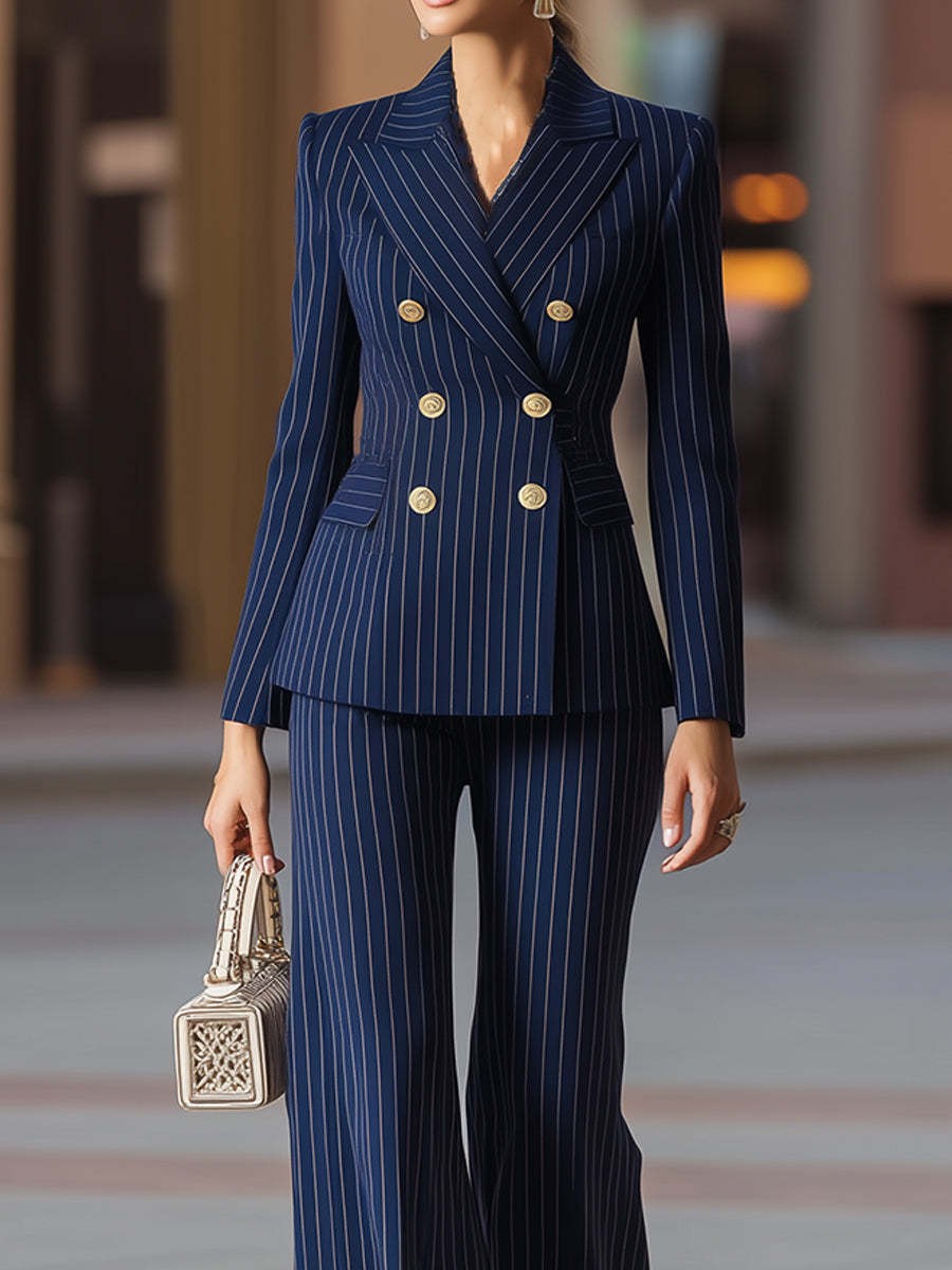 ชุดสูทผู้หญิงสุดหรู สีกรมท่า ก - Tailored Trouser Wide บทวิจารณ์และราคา