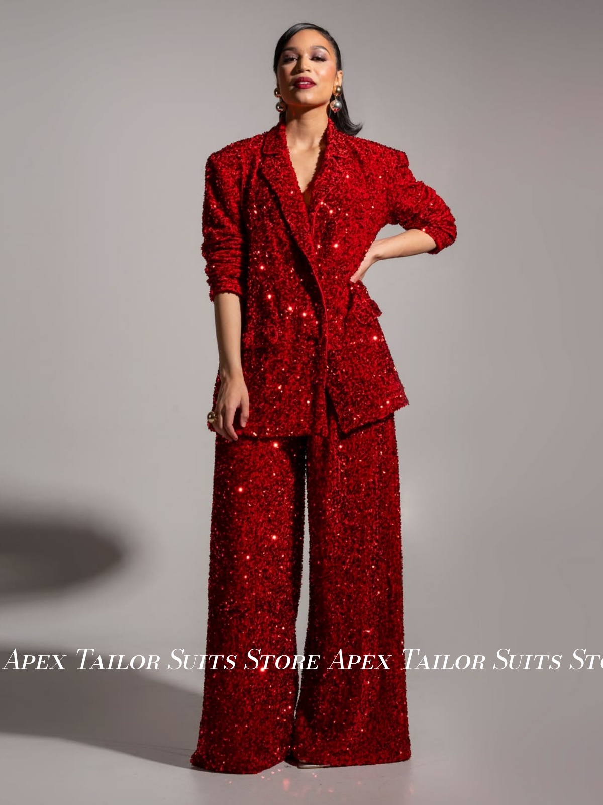 ชุดสูทผู้หญิงประดับเลื่อมแวววา - Womens Blazer บทวิจารณ์และราคา