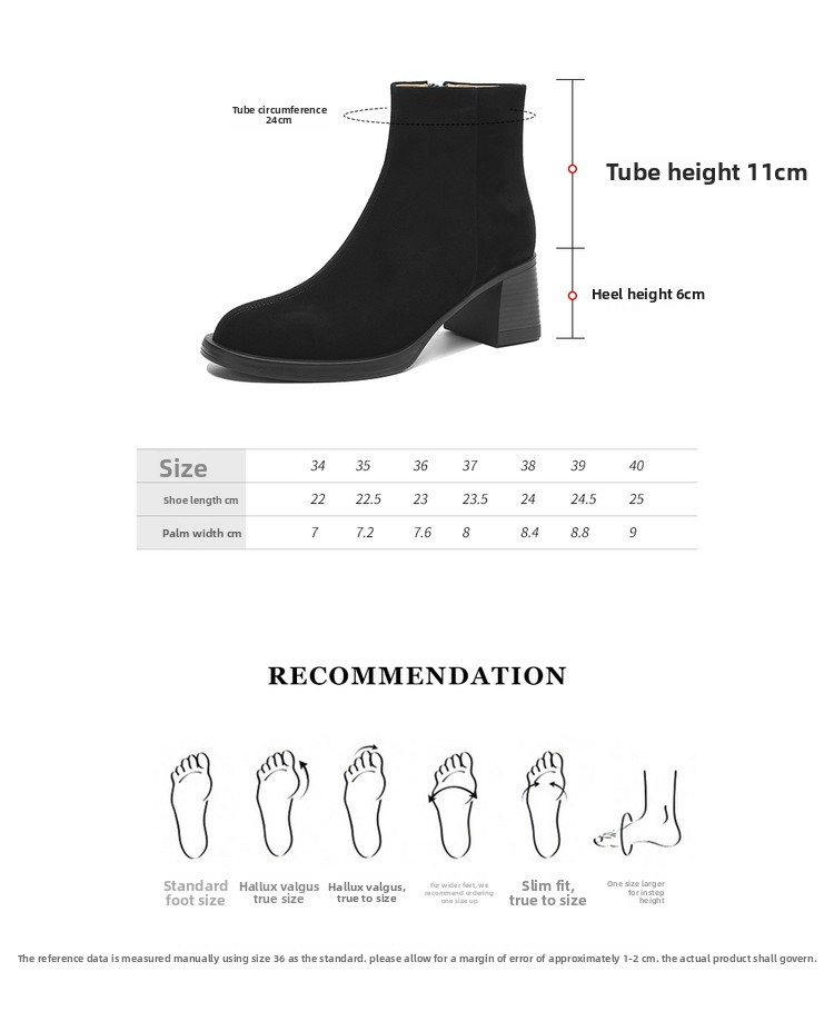 รองเท้าบูทสั้นผู้หญิงหนังแท้ ส - Womens Heels บทวิจารณ์และราคา